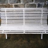 Vintage slatted garden bench