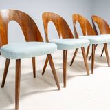Antonín Šuman chairs set, Tatra Nábytok, Czechoslovak design 1960s