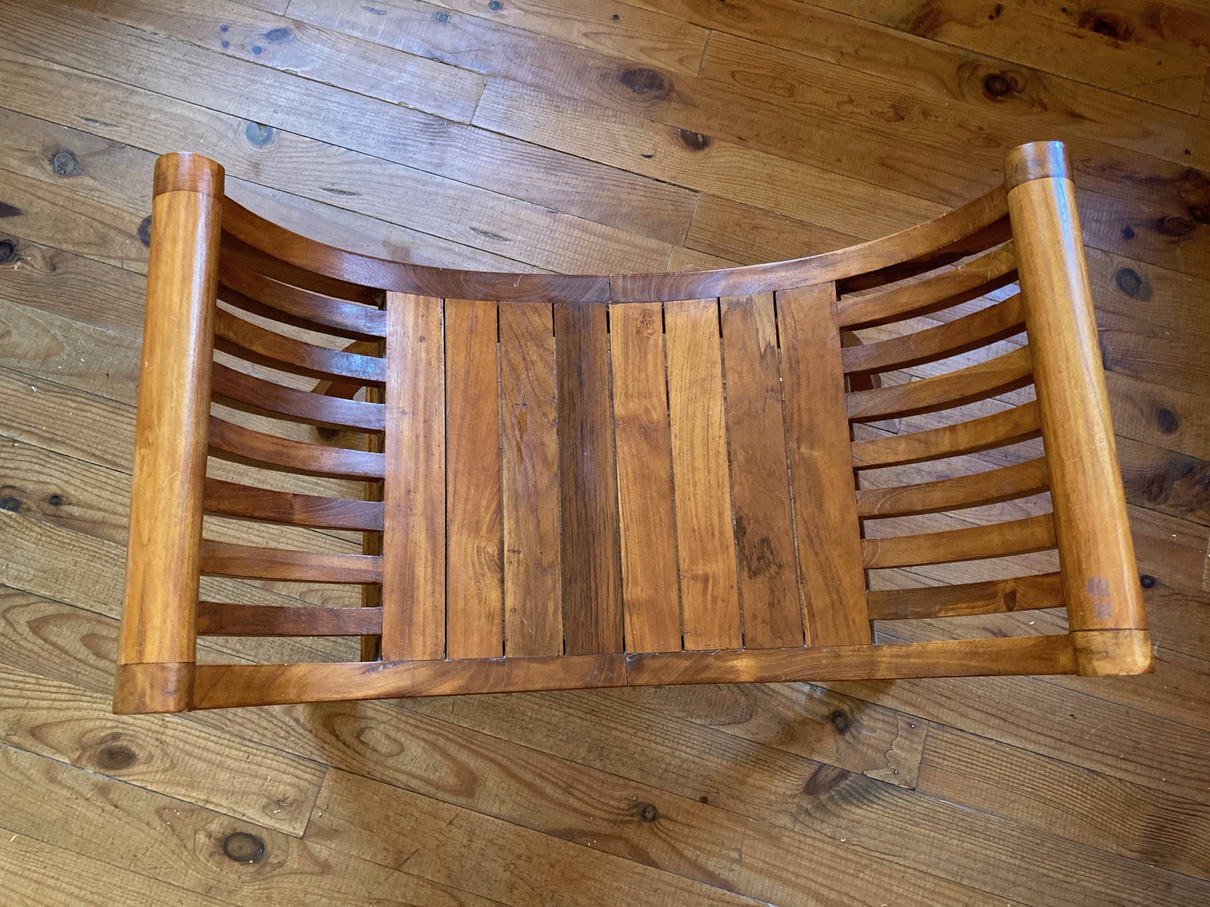 Curule or Dagobert teak seat