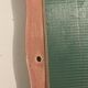 Vintage floral pink ceramic framed mirror signed St-Avit Francalat.