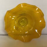 Yellow Murano ring holder tray