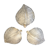 Set de 3 appliques en verre de Murano 1960