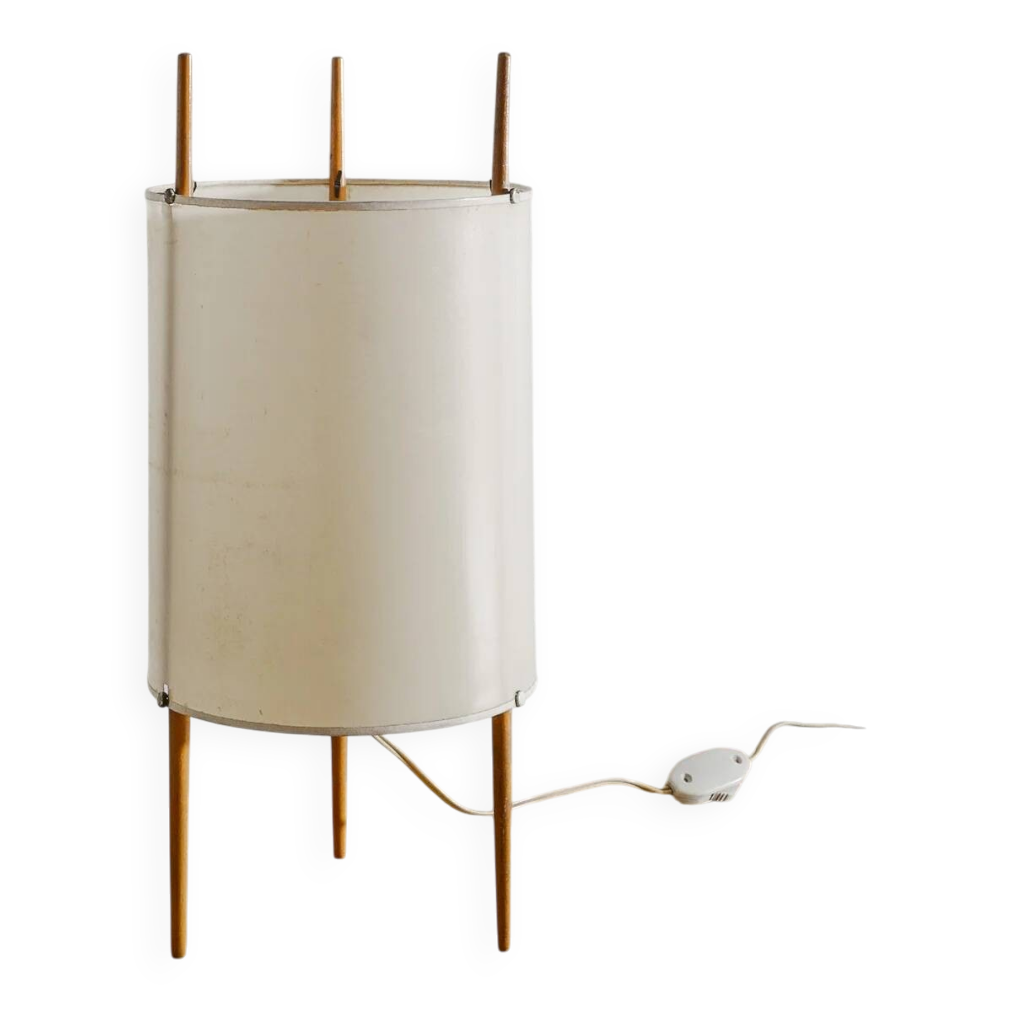 Vintage Mid Century "No 9" Desk Table Lamp by Isamu Noguchi, 1940s