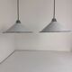 Pair of enamelled industrial conical suspensions
