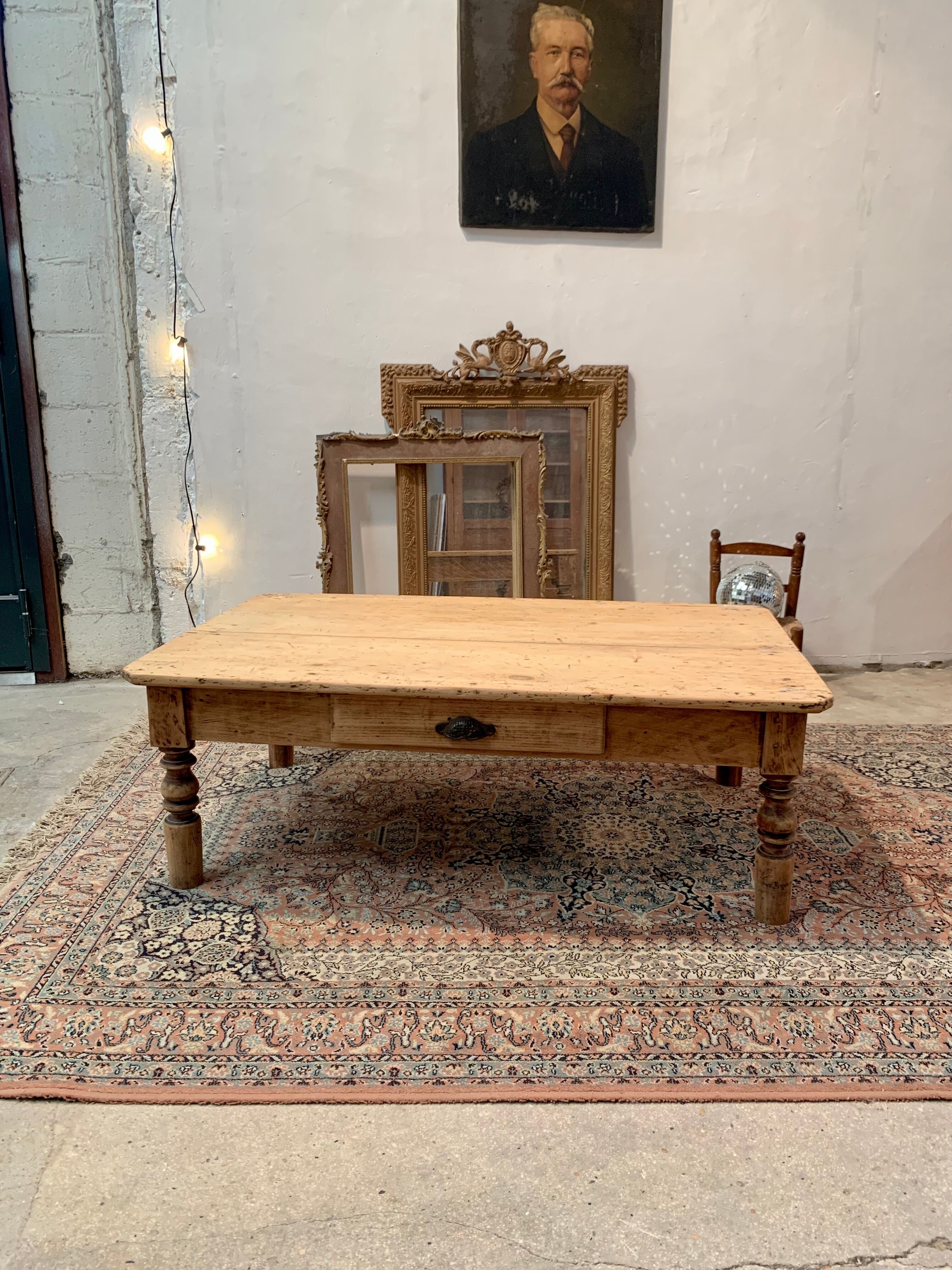 Vintage wood coffee table