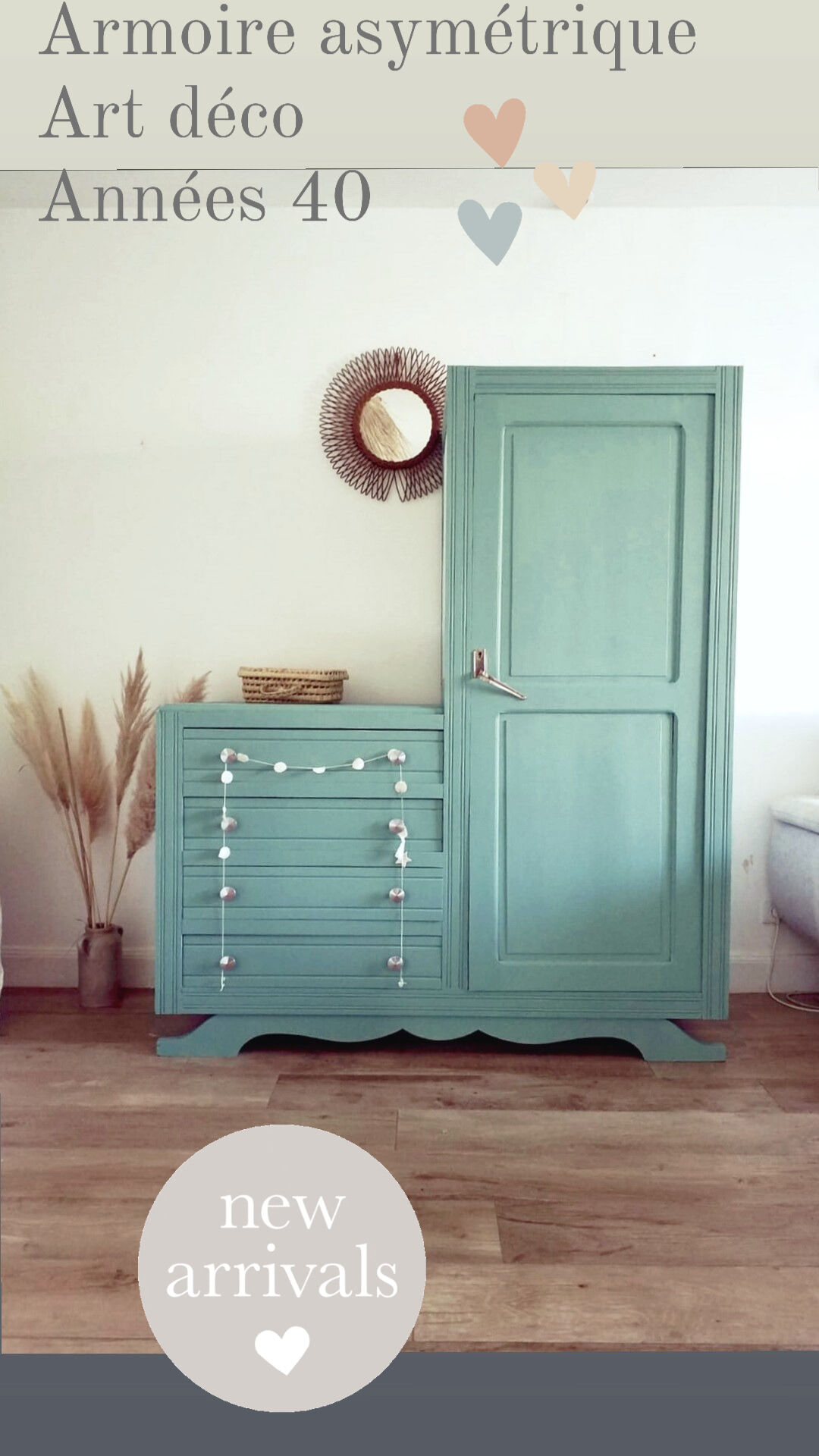 Asymmetrical cabinet