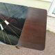 Table mid-low formica feet compass glass tray - vintage 1960