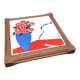 Retro enamelled plate