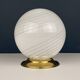 Vintage table lamp in white Murano glass, Italy, 1970s.
