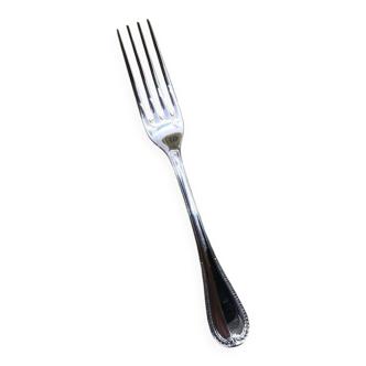 Christofle silver-plated dessert fork, Malmaison model