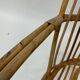 Fauteuil en rotin vintage par Dirk van Sliedregt Rohe Noordwolde 1960 des Pays-Bas
