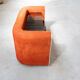 Commode en alcantara, années 70