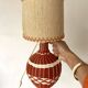 Vintage scoubidou bottle lamp, 1960s