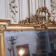 Miroir doré style Louis XVI