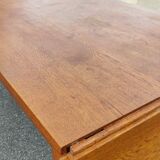 Refectory table with flaps in solid oak