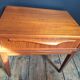 Vintage teak bedside table, Scandinavian design nightstand, accent furniture.