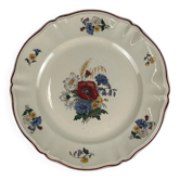Round cake dish "Agreste" Sarreguemines, 20th century.