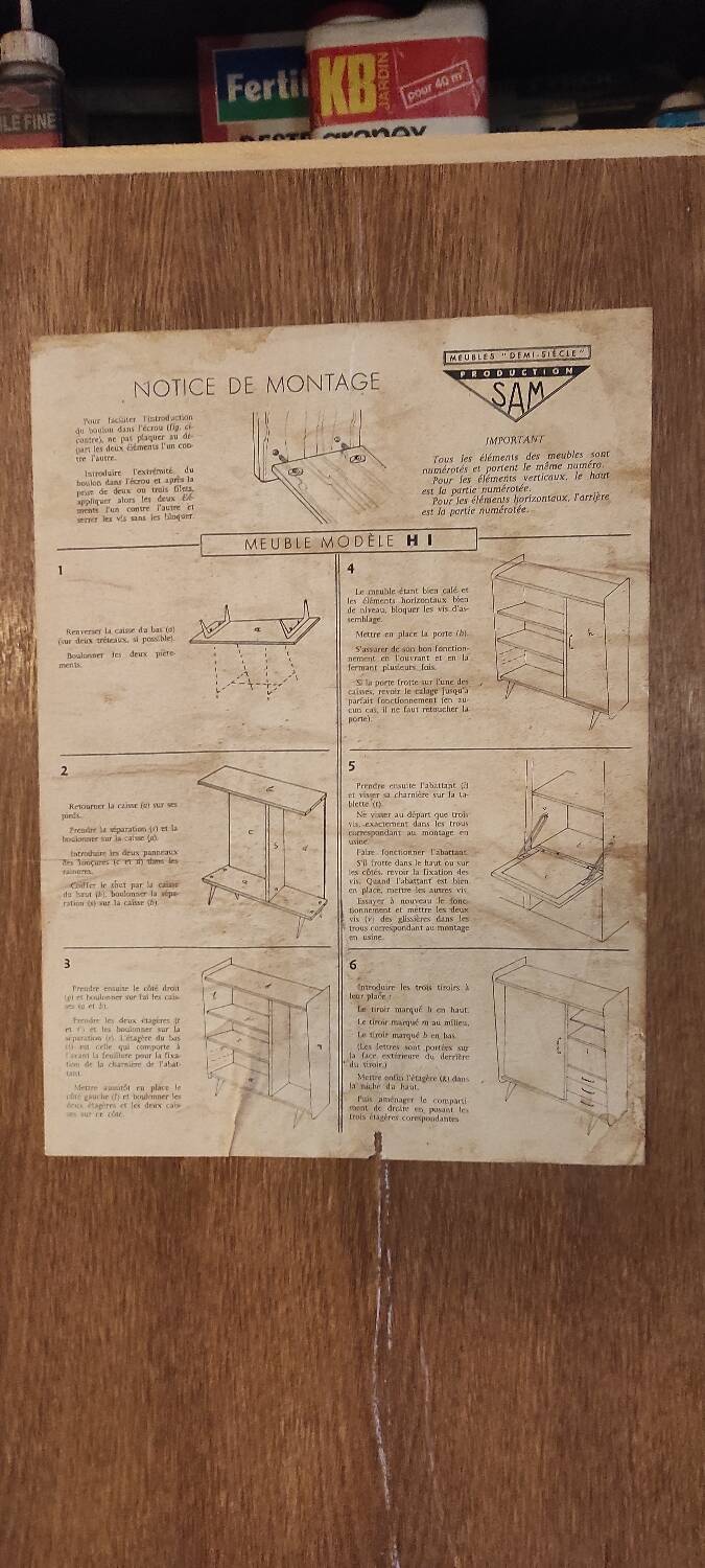 Armoire multifonction par SAM - années 50/60