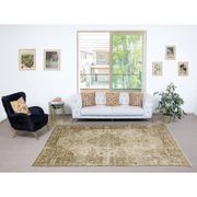 Vintage Turkish Handknotted Wool Rug. Rustic Area Carpet for Cozy Farmhouse Interiors
