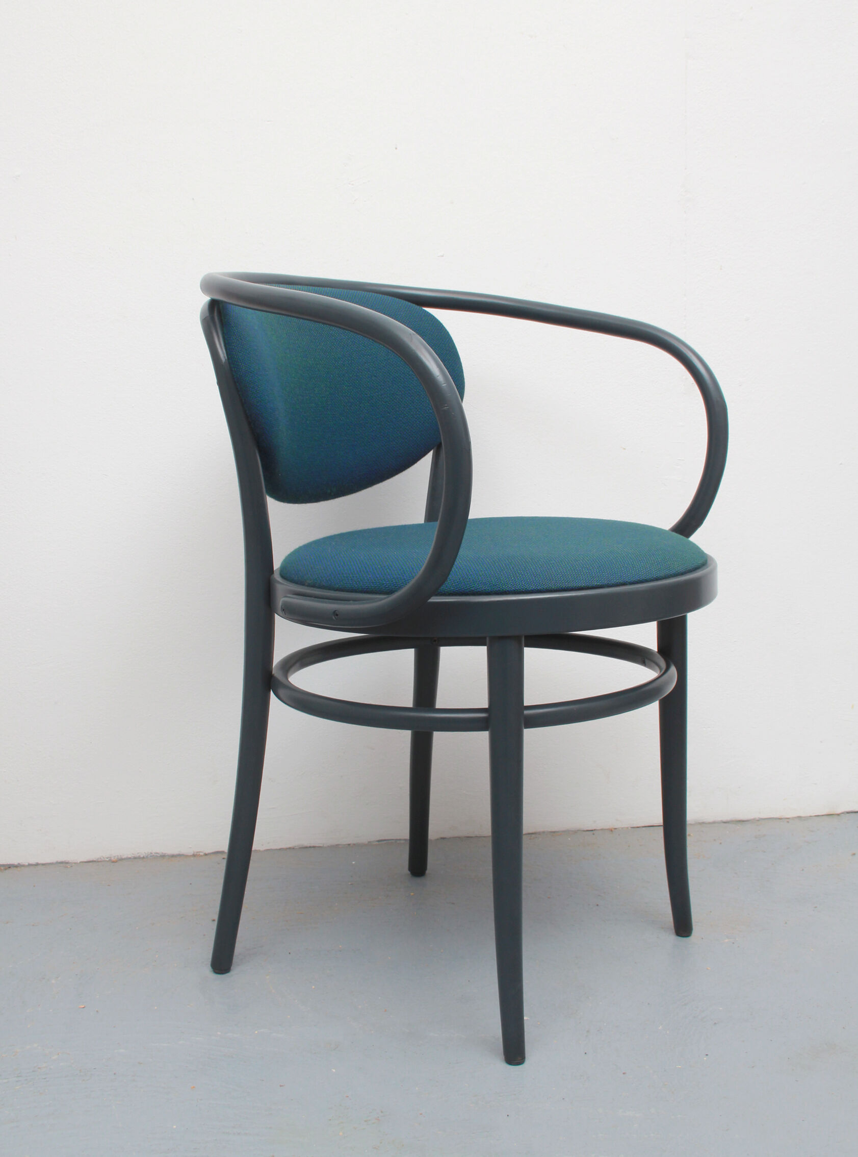 Bentwood chair No.209 Thonet in blue