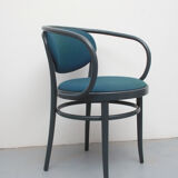 Bentwood chair No.209 Thonet in blue