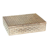 Silver metal cigarette box 1960