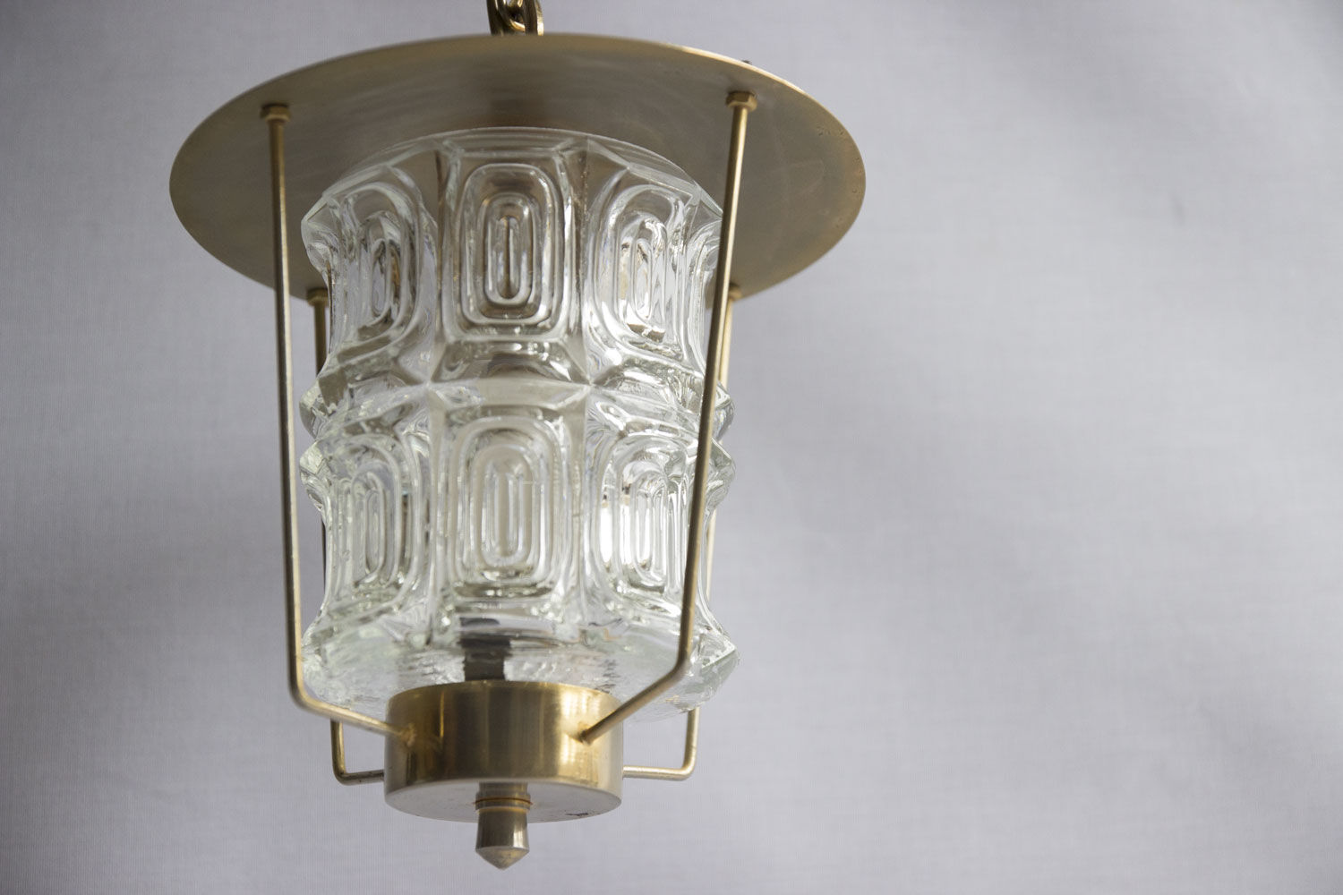 Golden metal lantern