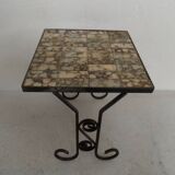 Vintage sidetable with tiles 1960's