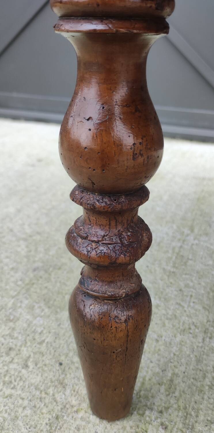 Old louis philippe oval coffee table 1 drawer