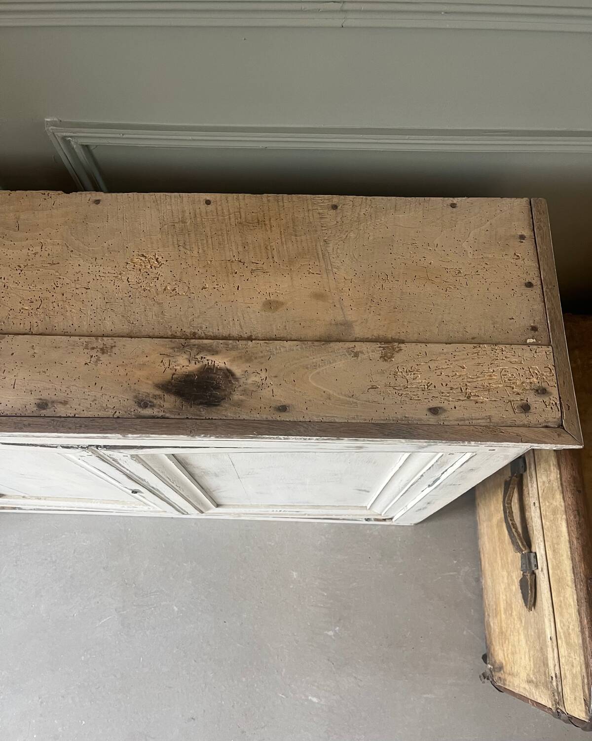 Old weathered sideboard