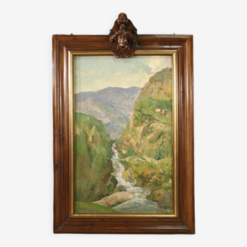 Great Italian landscape signed from the 50s