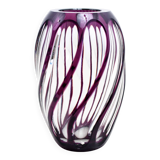 Bohemian crystal vase Johannes Oertel & co Haida