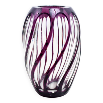 Vase en cristal de bohême Johannes Oertel & co Haida
