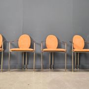 Vintage dining chairs by Belgochrom, set of 4 - 1980s