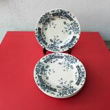 Set of 5 Salins ironstone soup plates