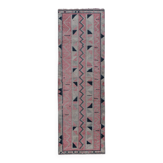 Tapis vintage turc de oushak tissé à la main 95x300 cm