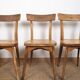 Ensemble de 4 chaises de bistrot luterma, estampillées