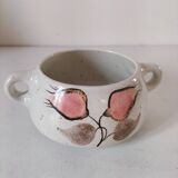 Vintage Salins soup bowl – Coppelia model – hand-decorated