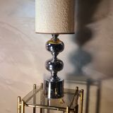 Barber style lamp 1970 chrome h49x18