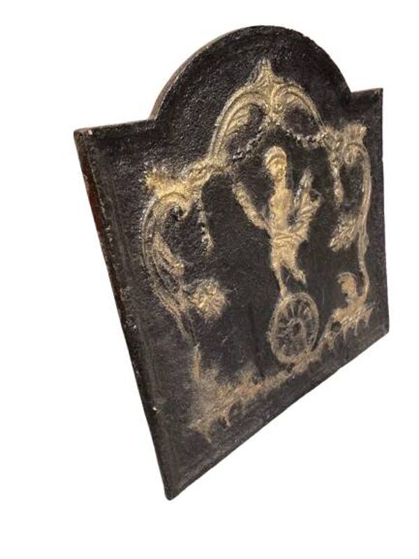Plaque de cheminée en fonte