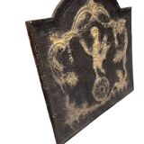 Cast iron fireplace plate