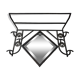 Coat rack art deco wrought iron