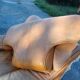 Paire de Fauteuils Vintage en Skai Marron Clair
