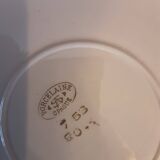 Plat rond porcelaine  opaque  S A