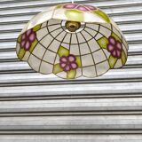 Mother-of-pearl and brass pendant light 1940