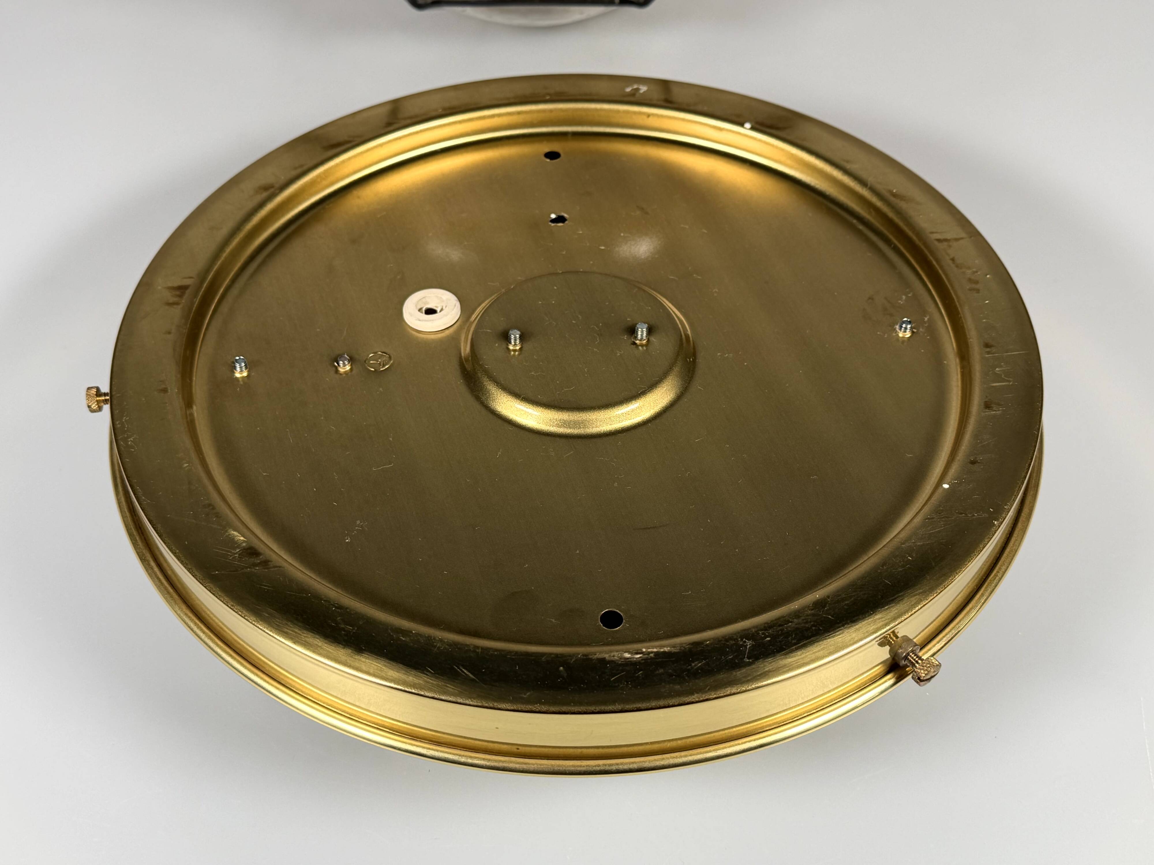 1960s 1970s Ceiling Lamp Flush Mount by Glashütte Limburg Germany