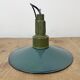 Industrial Petrol Enamel Military Pendant Lamp with Cast Aluminium Top