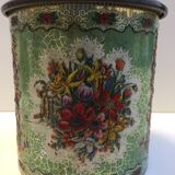 Vintage Tin Container Made in Holland 1950 Biscuit Box Candy Box