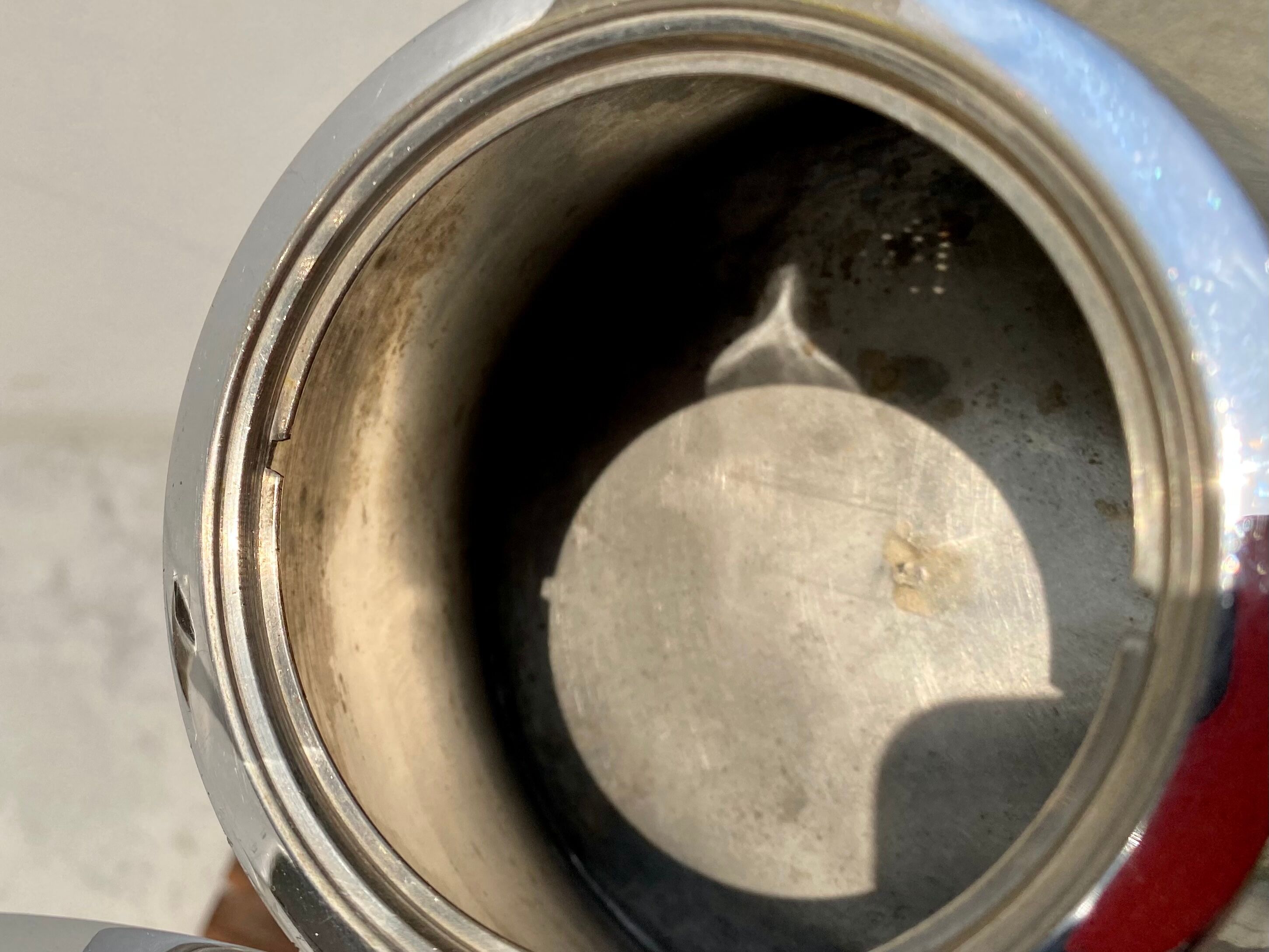 Teapot Selecta 1L nickel-plated brass and Bakelite vintage 60s