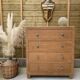 Commode chêne massif art déco